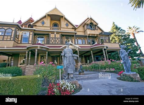 San Jose California USA, exterior of the winchester mystery house a