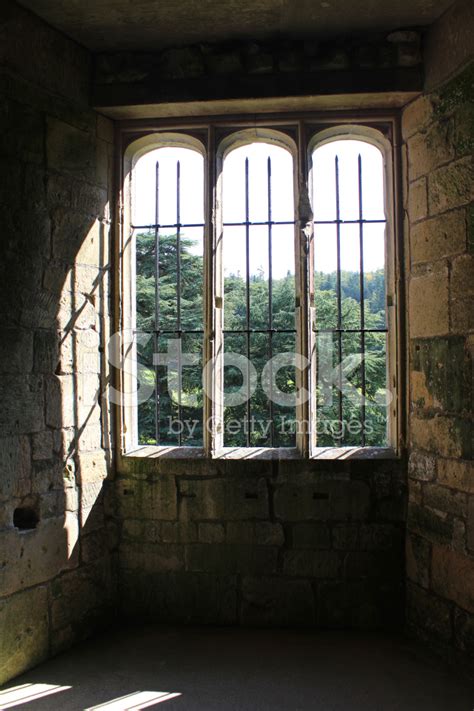 Image Of Medieval Castle Windows 14th Century Arches Ancient Stock