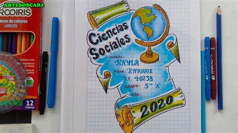 Portadas Para Cuadernos F Cil Caratulas De Ciencias Sociales Youtube