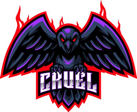 Raven Mascot Clipart