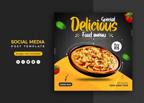 Premium Psd Pizza Social Media Promotion And Instagram Banner Post