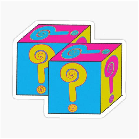 Question Mark Dice Sticker For Sale By Stevieclue Redbubble