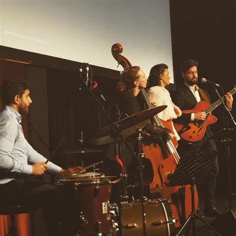 Briana And Our Jazz Band Performing At An Event For Cbre At The Museum Of