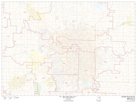 Missouri Zip Code Map With Cities Map