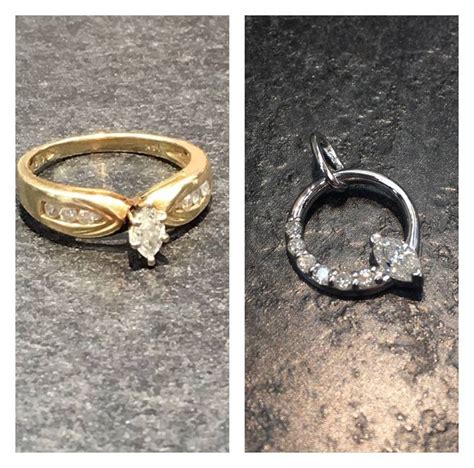Love these before & after pictures! A traditional marquise diamond ring