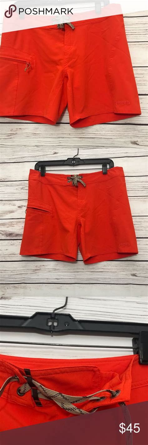 Patagonia Meridian Orange Board Shorts Size 10