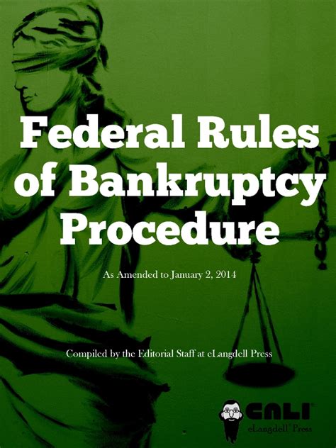 Federal Rules Of Bankruptcy Procedure 2014 2015 Cali