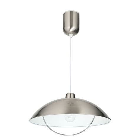 Modern ceiling lights create the perfect lighting in your living spaces with our selection of ceiling lights. Sol Dome Brushed chrome effect Pendant ceiling light ...