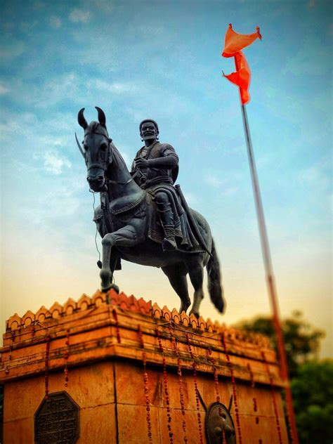 Download Shivaji Maharaj Statue Under The Sky Wallpaper Wallpapers Com