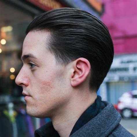 Slicked Back Hair 29 Mens Slicked Back Hairstyles Skin Fade Hairstyle