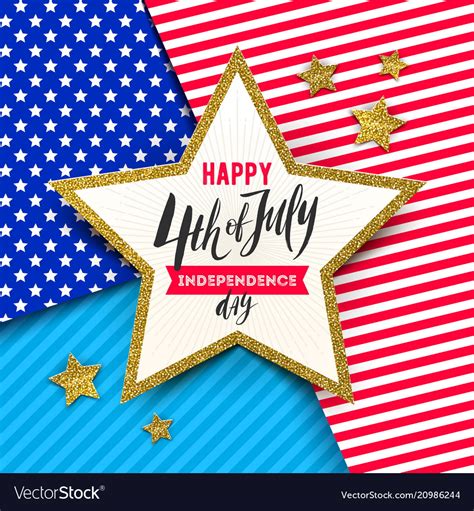 Th Of July Independence Day Design Royalty Free Vector