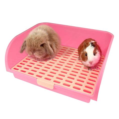 Buy Hamiledyi Large Rabbit Litter Box Corner Bedding Box Chinchilla