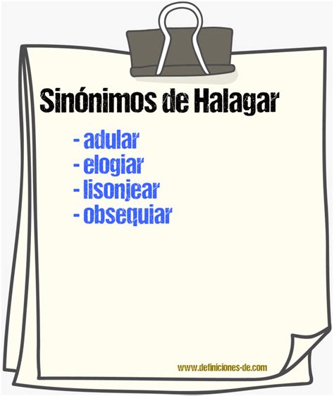 Sinónimos De Halagar