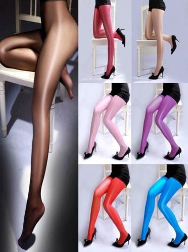 Women Sheer Oil Shiny Glossy Classic Pantyhose Lady Sexy Tights