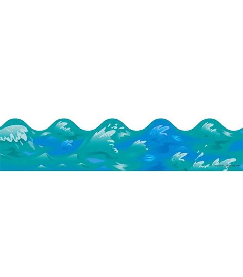 Ocean Waves Scalloped Border