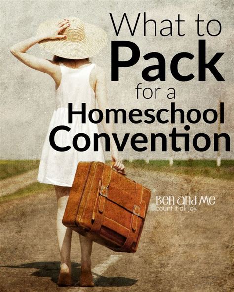 What To Pack For A Homeschool Convention Homeschool Homeschool