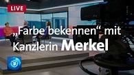 Kanzlerin Merkel im Interview in der ARD-Sendung "Farbe bekennen ...