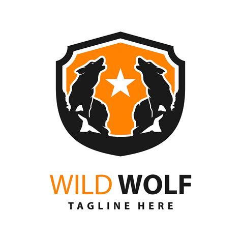 Wolf Shield Logo Design Template 5032508 Vector Art At Vecteezy