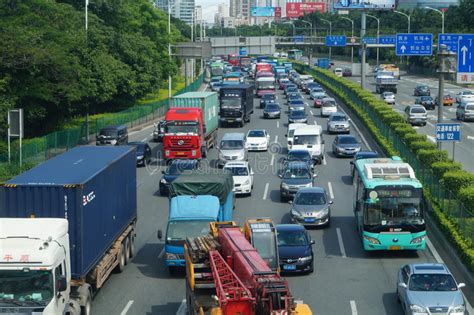Shenzhen China Traffic Jams Editorial Photography Image Of Asia