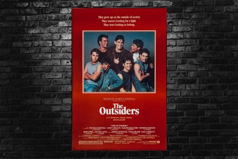 The Outsiders Poster Wall Art Wall Decor Canvas Print Room Etsy
