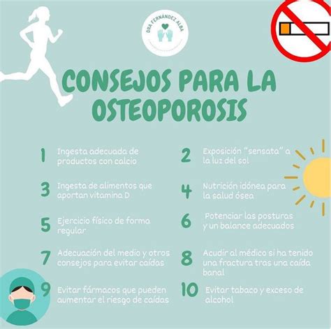 Consejos para la osteoporosis Dra Fernández Alba