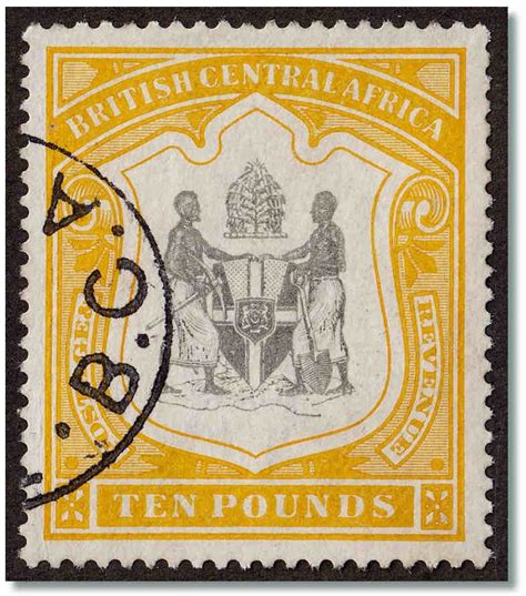 British Central Africa 1897 Philatelic Postage Stamps Africa