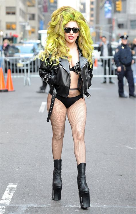 Lady Gaga 30th Birthday Pictures Of Her 30 Craziest Outfits Meat Dress Included Glamour