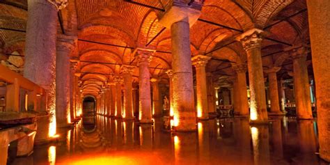 Underground Basilica Cistern Istanbul Turkey Magnificent Travel