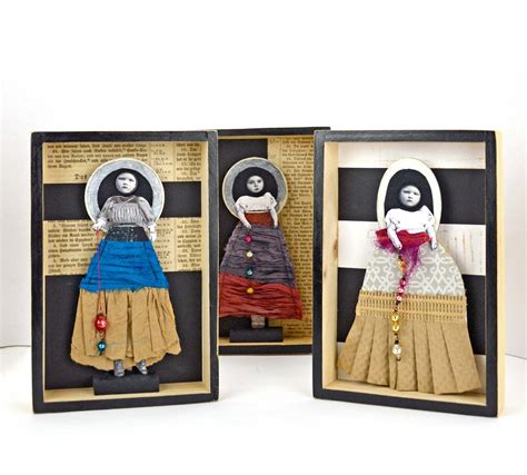 Carla Trujillo Mixed Media Artist Collage Art Boxes