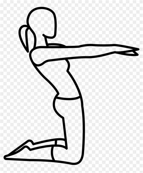 Woman On Her Knees Stretching Arms Comments Yoga Sport Free Transparent Png Clipart Images