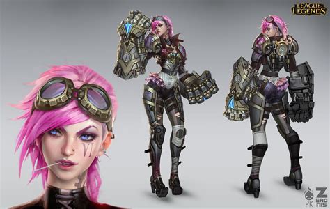 Vi League Of Legends Fan Art Art Of Lol