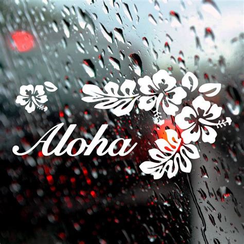 Car Decal Bumper Sticker Hawaii Aloha With By Adnilcreations Car Bumper