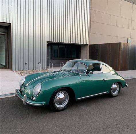 Beautiful Lago Green 356a Coupe Vespa Vintage Italy Porsche 356