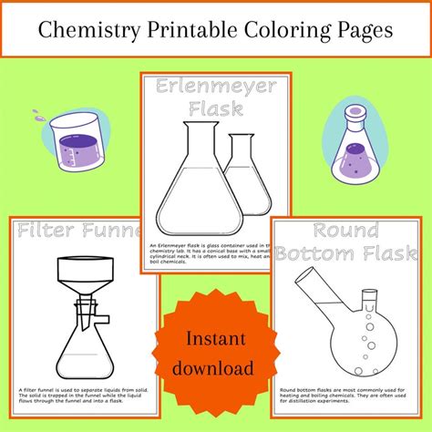 Chemistry Printable Coloring Pages Introduction To Chemistry For