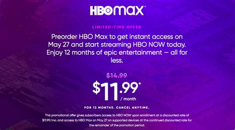 Hbo max deals, pricing, promo code hbo max does offer deals and discounts on its own from time to time. HBO Max: Preorder Discounts, Launch Date, Prices, Shows ...