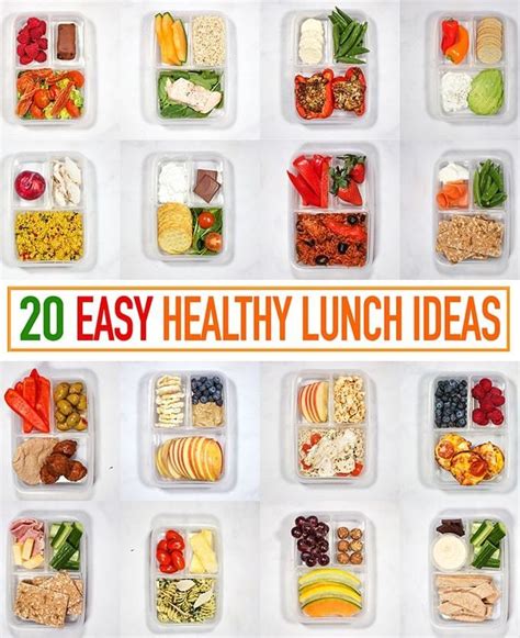 20 Healthy Lunch Ideas For Work Healthy Packed Lunches Clean Eating