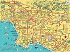 illustrated maps of Los Angeles and Orange County