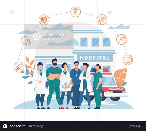 Premium Medical Team Of Hospital Illustration Download In Png And Vector