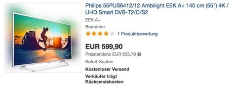 With an excellent webos smart tv platform and a very tempting price for a budget oled tv. Philips 55PUS6412/12 Ambilight EEK A+ 140 cm (55") 4K ...