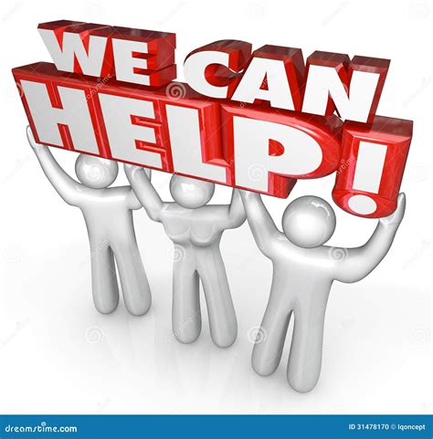 We Can Help Customer Service Support Helpers Stock Photo - Image: 31478170
