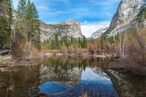 Yosemite Danau Mirror Lake Foto Gratis Di Pixabay