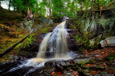 Cascade Falls In Maine Along The Saco Bay Trail