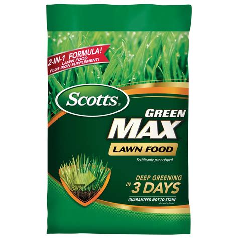 Scotts lawn care makes a wide variety of lawn care products for homeowner use, including fertilizer, weed control products, grass seed, and tools. Scotts Green Max 17.65 lb. 5,000 sq. ft. Lawn Food-44615 ...