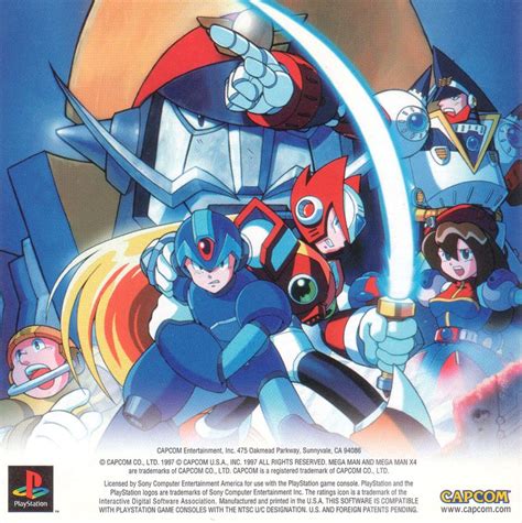 Mega Man X4 Cover Or Packaging Material Mobygames