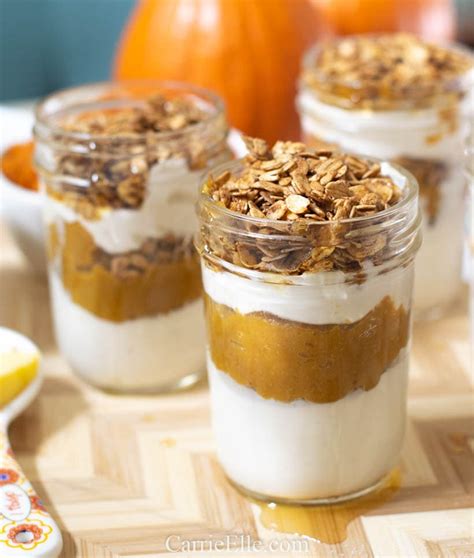 21 Day Fix Pumpkin Pie Yogurt Parfait With Maple Oats Carrie Elle