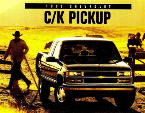 1998 Chevy Pickup Truck Brochure C1500 K1500 4x4 C2500 K2500 C3500 Drw