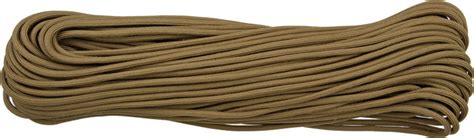 The rope will be hollow in the middle. 550 Paracord, Coyote Tan, Nylon Braided, 100 Feet - KnifeCenter - RG104H - Discontinued
