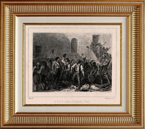 Antique Prints French Revolution September Massacres September 2nd