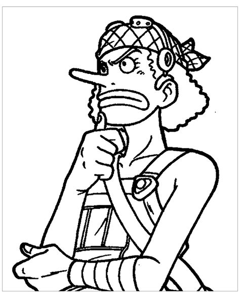 One Piece Coloring Page For Kids One Piece Coloring Pages