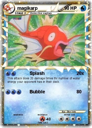 Pokémon Magikarp 69 69 Splash My Pokemon Card